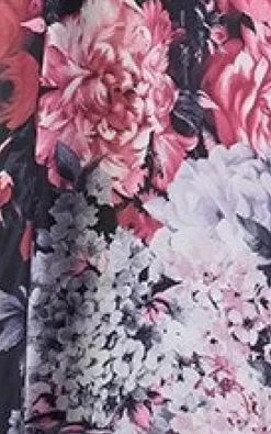 Animal Floral Print Satin 36