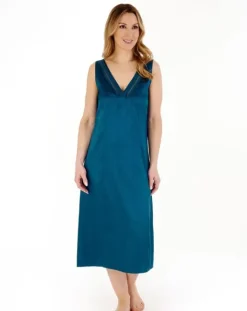 Animal Jacquard Satin 45" Nightdress GL88721