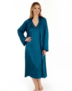 Animal Jacquard Satin 45" Nightdress GL88721