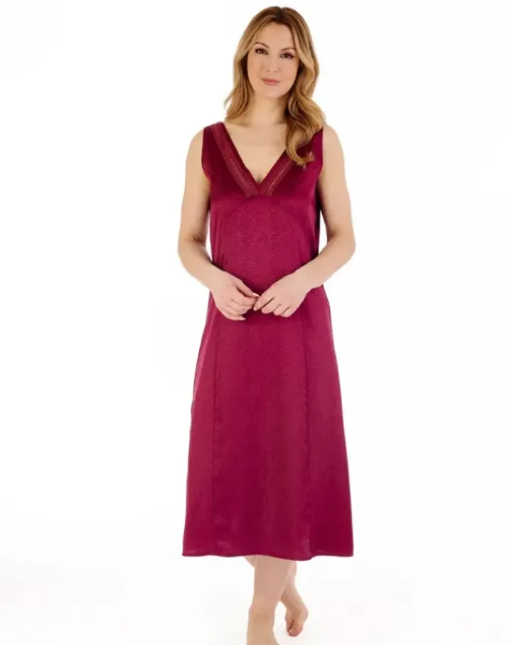 Animal Jacquard Satin 45" Nightdress GL88721