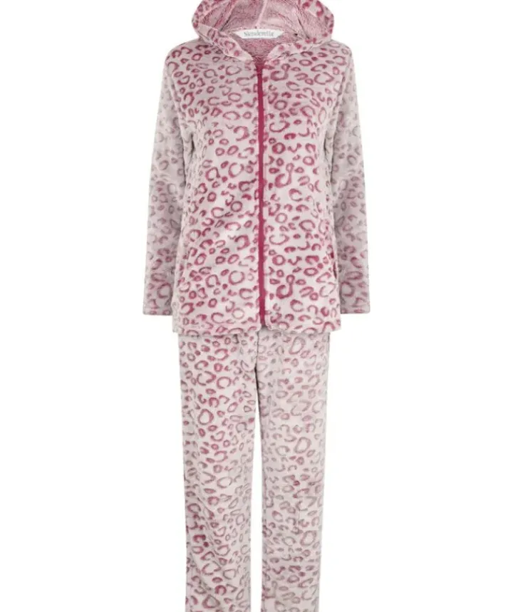Animal Shaved Print Fleece Pyjama Set PJ2317