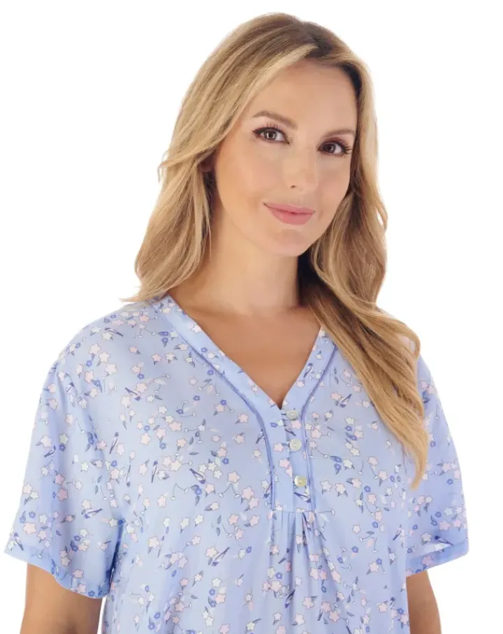 Blossom Print 40" Woven Nightdress ND03241