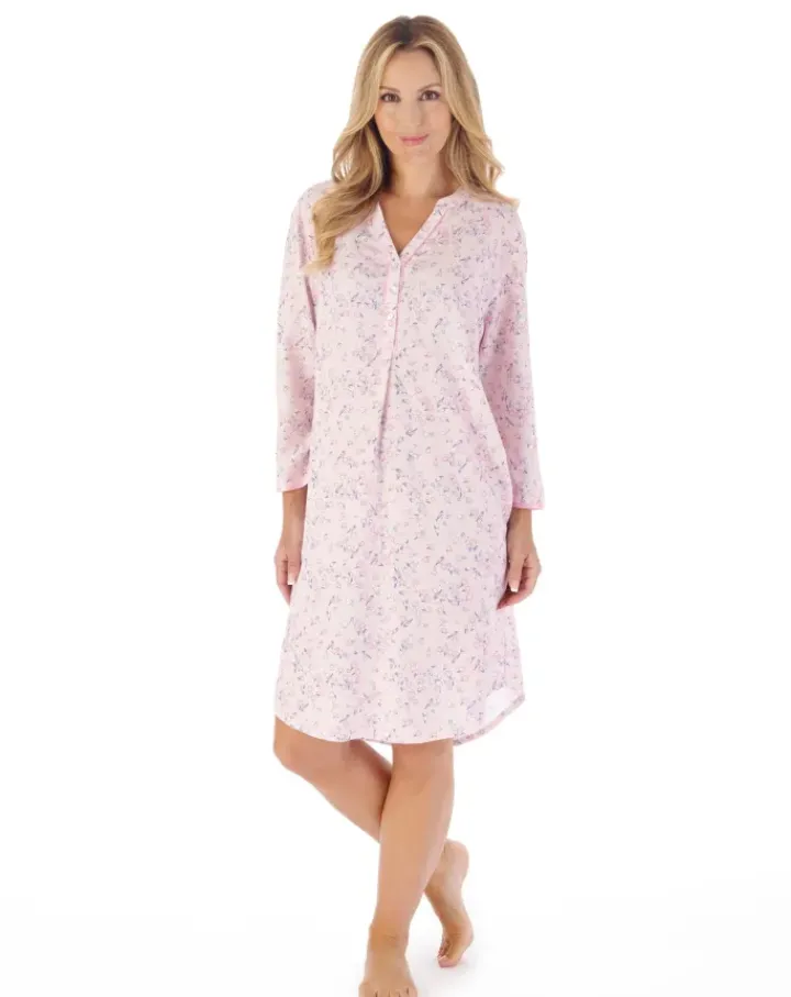 Blossom Print 38" Woven Nightshirt NS03240