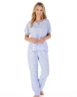 Blossom Print Woven Pyjama Set PJ03242