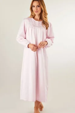 Brushed Back Satin 48" Woven Nightdress ND8236