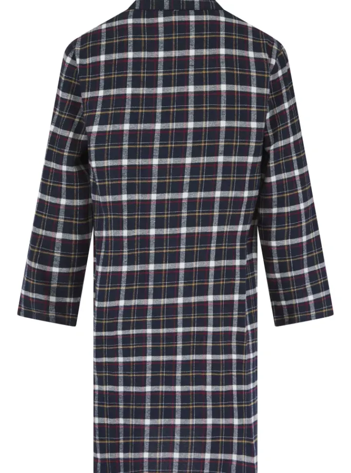 Brushed Check 42" Button Through Woven Nightshirt WR04805