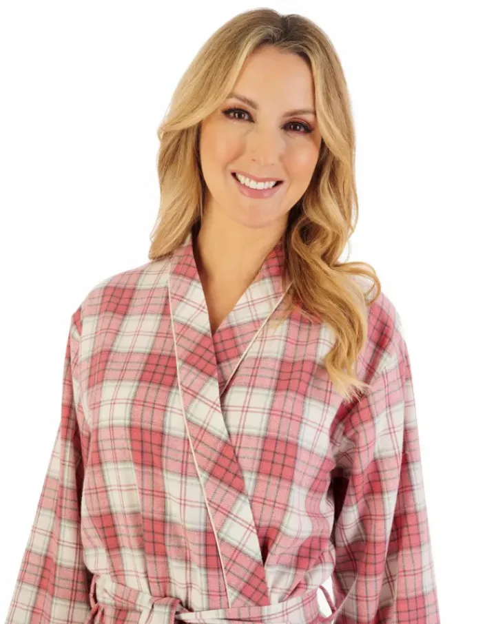 Brushed Check 40" Woven Kimono Wrap HC06207