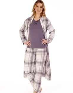 Brushed Check 45" Woven Kimono Wrap HC88223