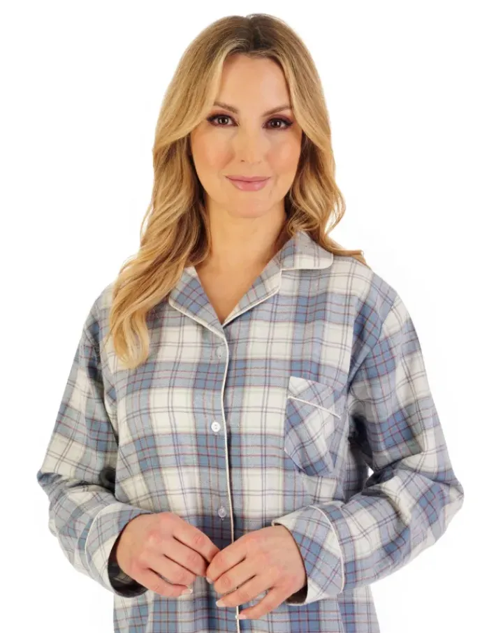 Brushed Check 38" Woven Nightshirt NS06205