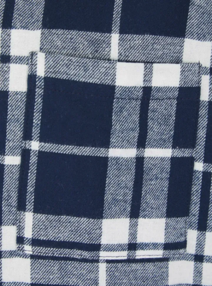 Brushed Check 42" Woven Nightshirt WR04801