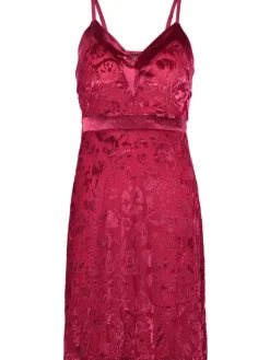 Burnout Floral Velvet 36" Chemise GL8711