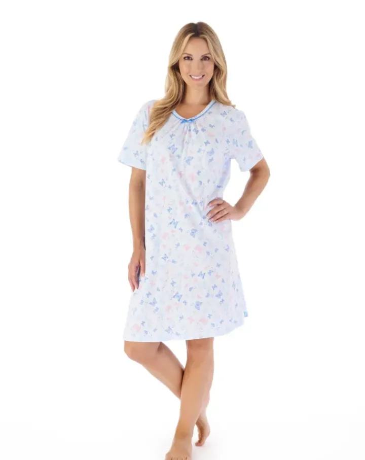 Butterfly Print 38" Jersey Nightdress ND03100