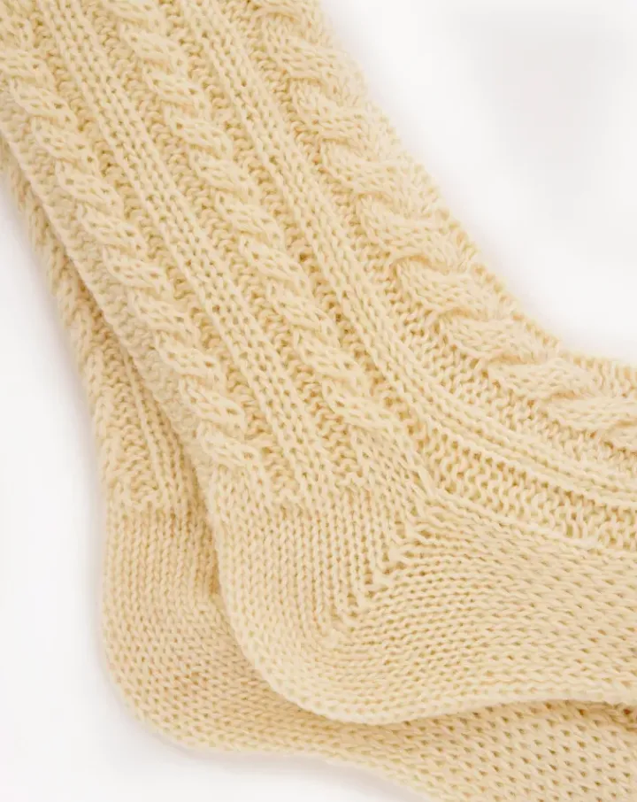 Cable Knit Bedsock BS190