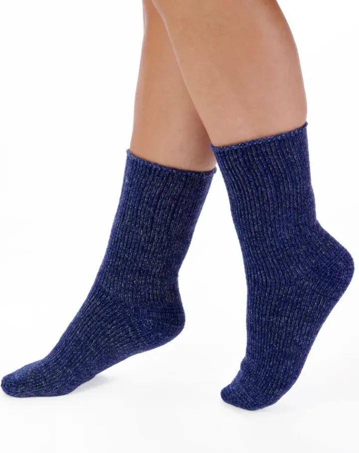 Chenille Lurex Bedsock BS189