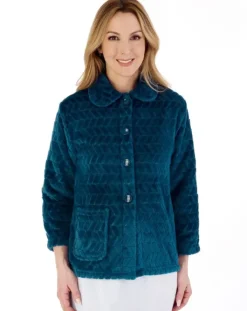 Chevron Pattern 25" Button Through Bedjacket BJ88315