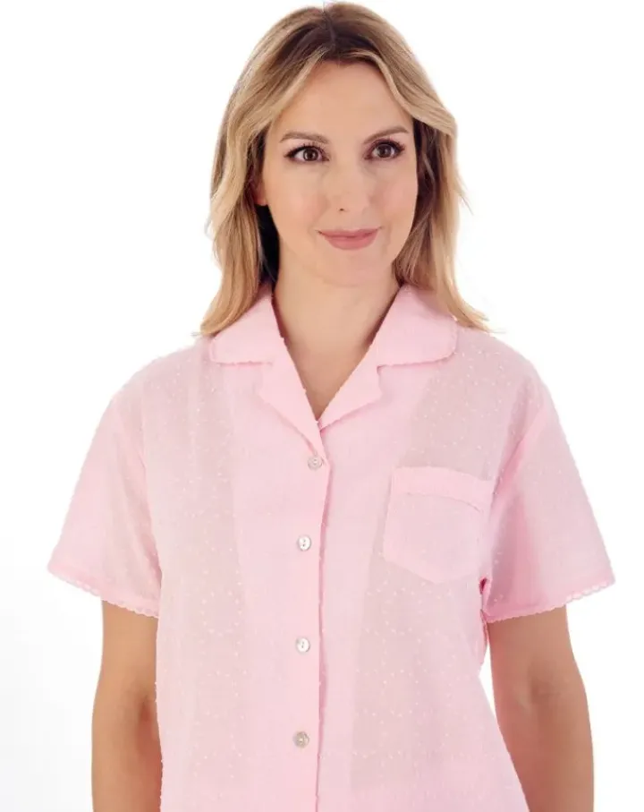 Circular Dobby Dot Woven Tailored Pyjama PJ01234