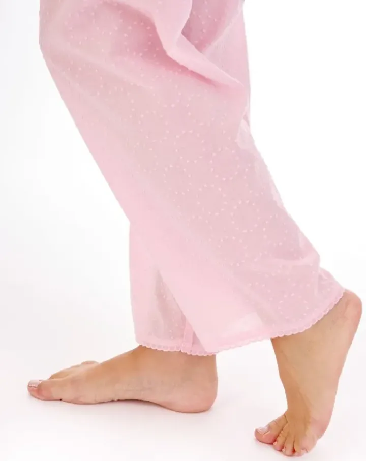 Circular Dobby Dot Woven Tailored Pyjama PJ01234