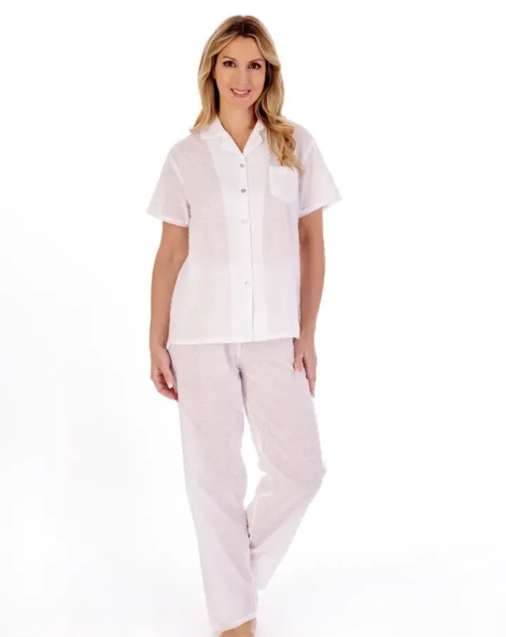 Circular Dobby Dot Woven Tailored Pyjama PJ01234