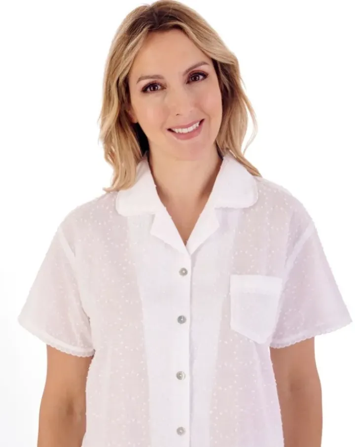 Circular Dobby Dot Woven Tailored Pyjama PJ01234