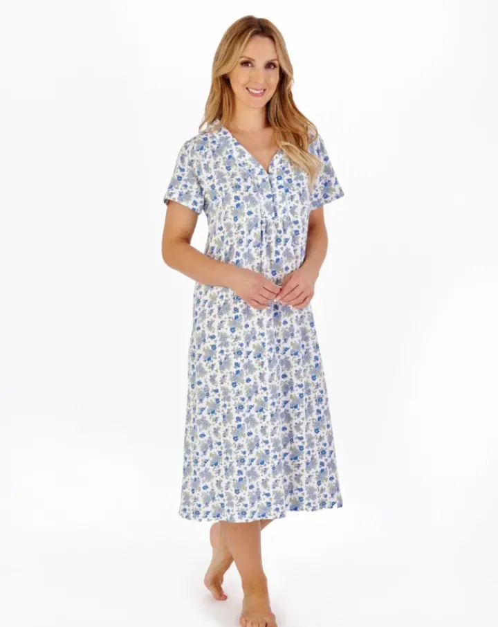Classic Floral Print 42" Jersey Nightdress ND05107