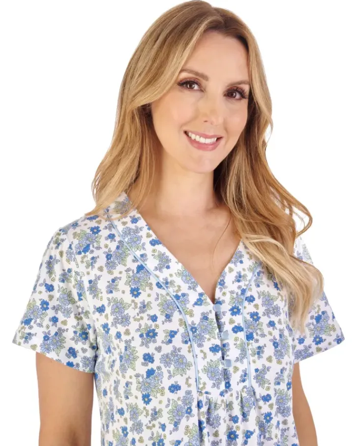 Classic Floral Print 42" Jersey Nightdress ND05107