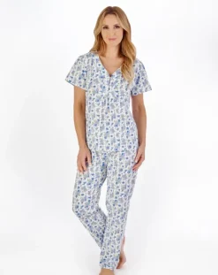 Classic Floral Print Jersey Pyjama PJ05108