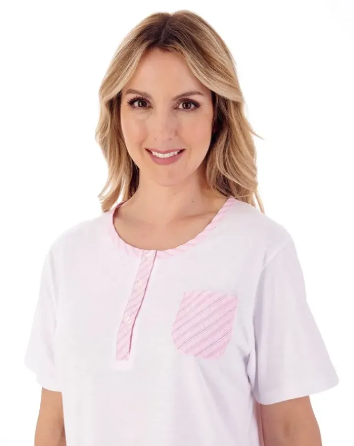 Classic Stripe Seersucker Woven Pyjama Set PJ01224