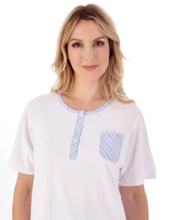 Classic Stripe Seersucker Woven Pyjama Set PJ01224