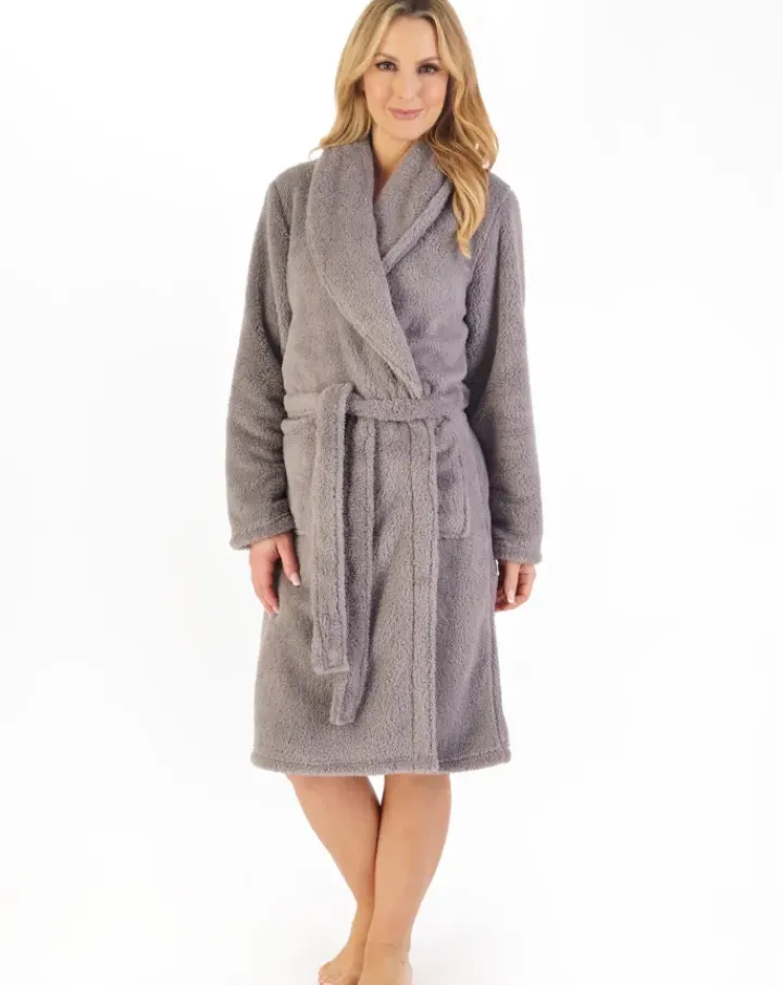 Coral Fleece 41" Shawl Collar Wrap HC06336
