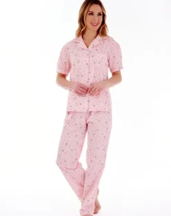 Daisy Print Tailored Woven Pyjama Set PJ77263