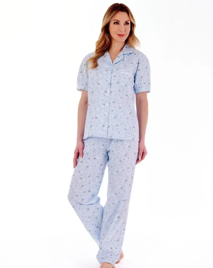 Daisy Print Tailored Woven Pyjama Set PJ77263