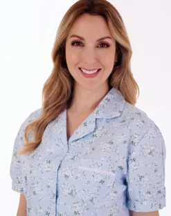 Daisy Print Tailored Woven Pyjama Set PJ77263