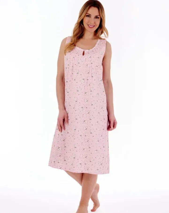 Daisy Print 42" Woven Nightdress ND77260