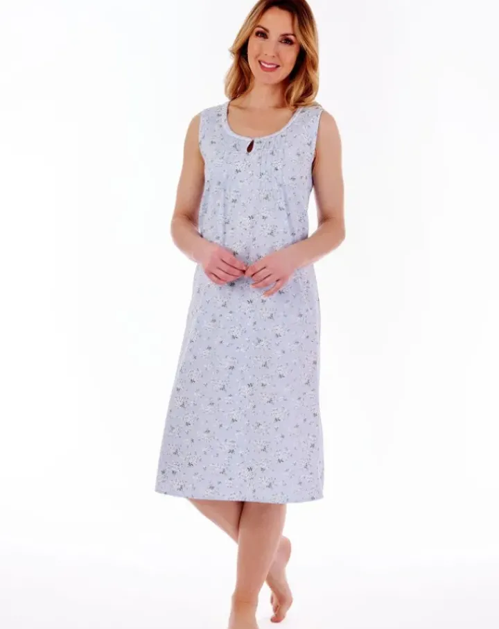 Daisy Print 42" Woven Nightdress ND77260
