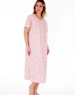Daisy Print 46" Woven Nightdress ND77262