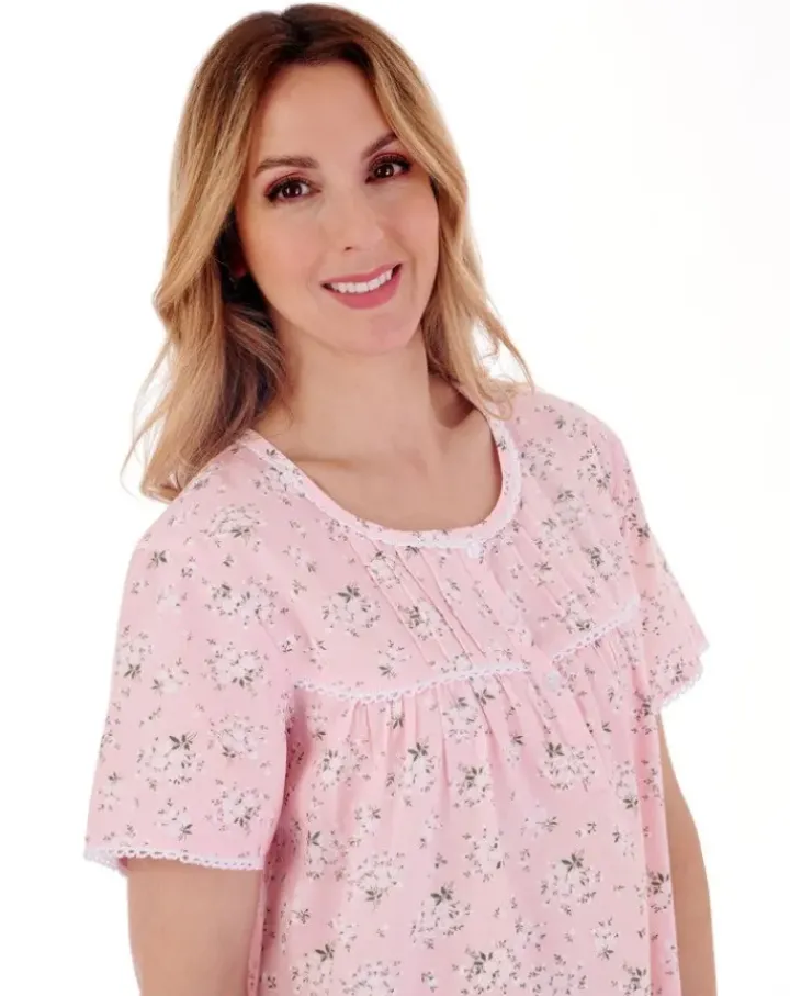 Daisy Print 40" Woven Nightdress ND77261