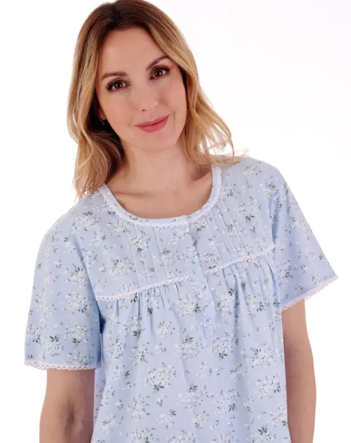 Daisy Print 40" Woven Nightdress ND77261