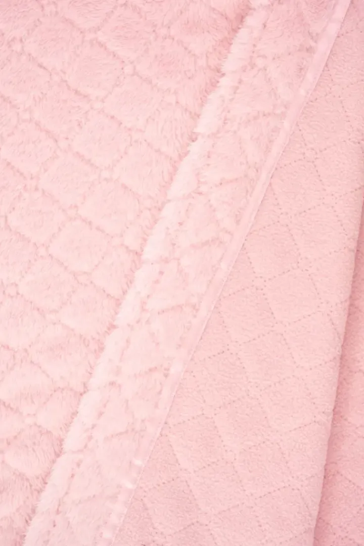 Diamond Flannel Fleece 46" Wrap Housecoat HC88352
