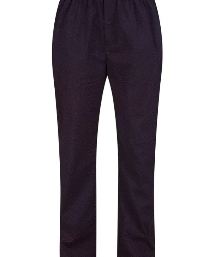 Diamond Geo Print Jersey Top & Woven Trouser Pyjama Set WR88832