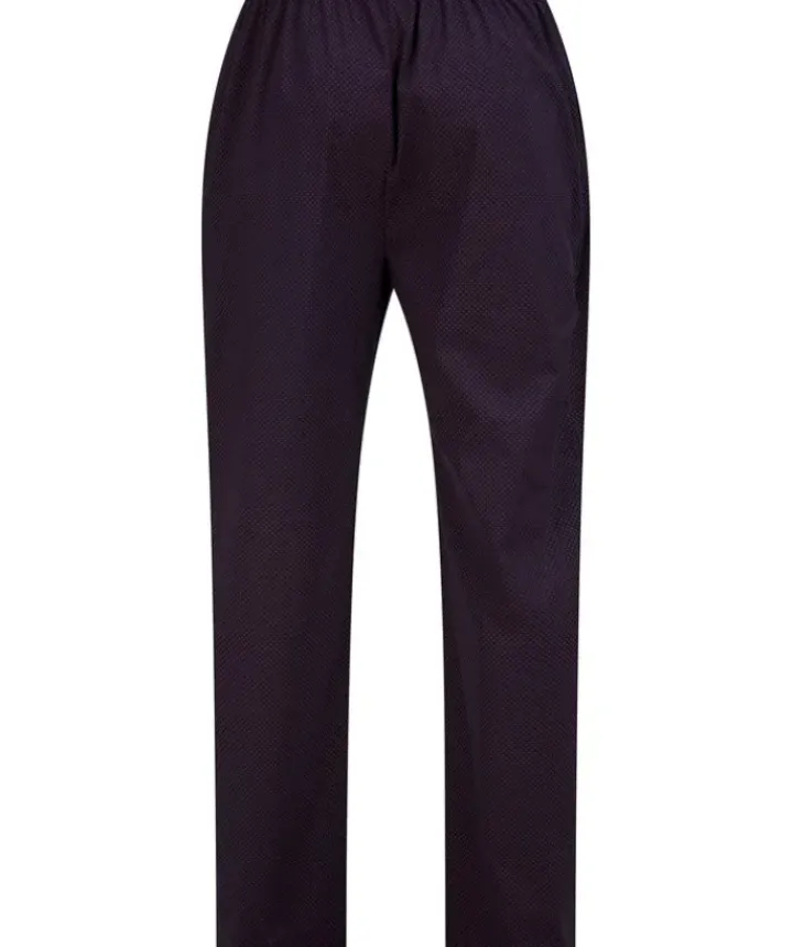 Diamond Geo Print Jersey Top & Woven Trouser Pyjama Set WR88832