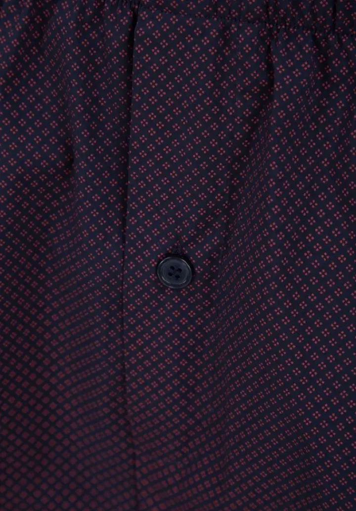 Diamond Geo Print Jersey Top & Woven Trouser Pyjama Set WR88832