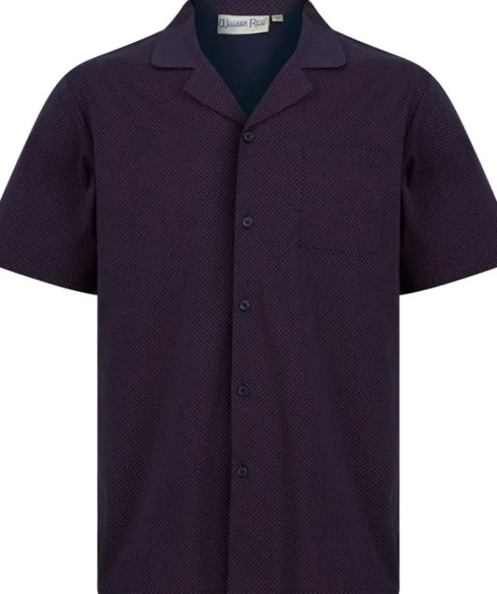 Diamond Geo Print Tailored with Shorts Woven Pyjama WR88834