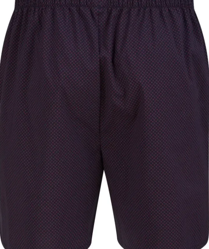 Diamond Geo Print Tailored with Shorts Woven Pyjama WR88834