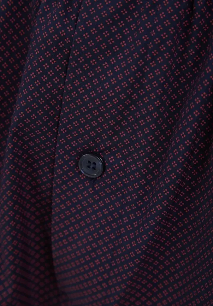 Diamond Geo Print Tailored with Shorts Woven Pyjama WR88834