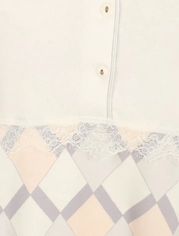 Diamond Print 39" Jersey Nightdress ND2150