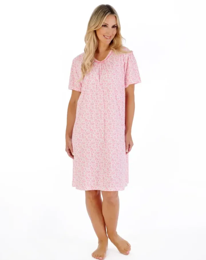 Ditsy Floral 38" Jersey Nightdress ND07101