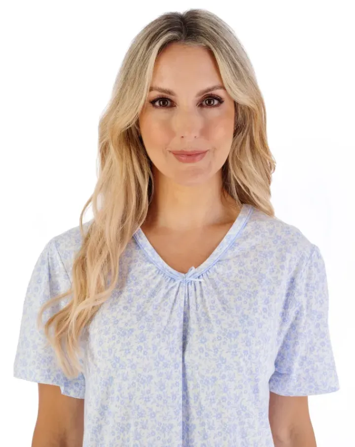 Ditsy Floral 38" Jersey Nightdress ND07101