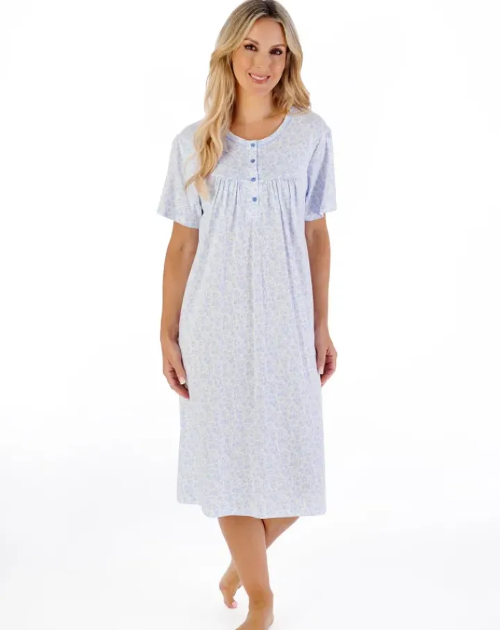 Ditsy Floral 42" Jersey Nightdress ND07102