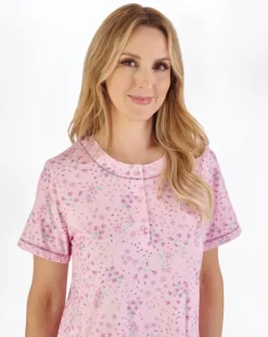 Ditsy Floral Print 40" Jersey Nightdress ND05111
