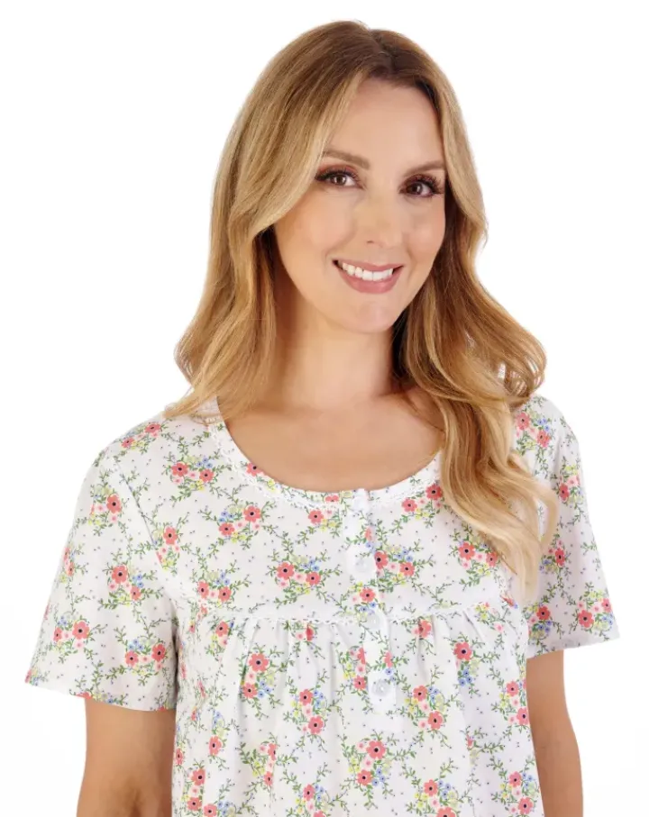 Ditsy Floral Print 42" Woven Nightdress ND05227
